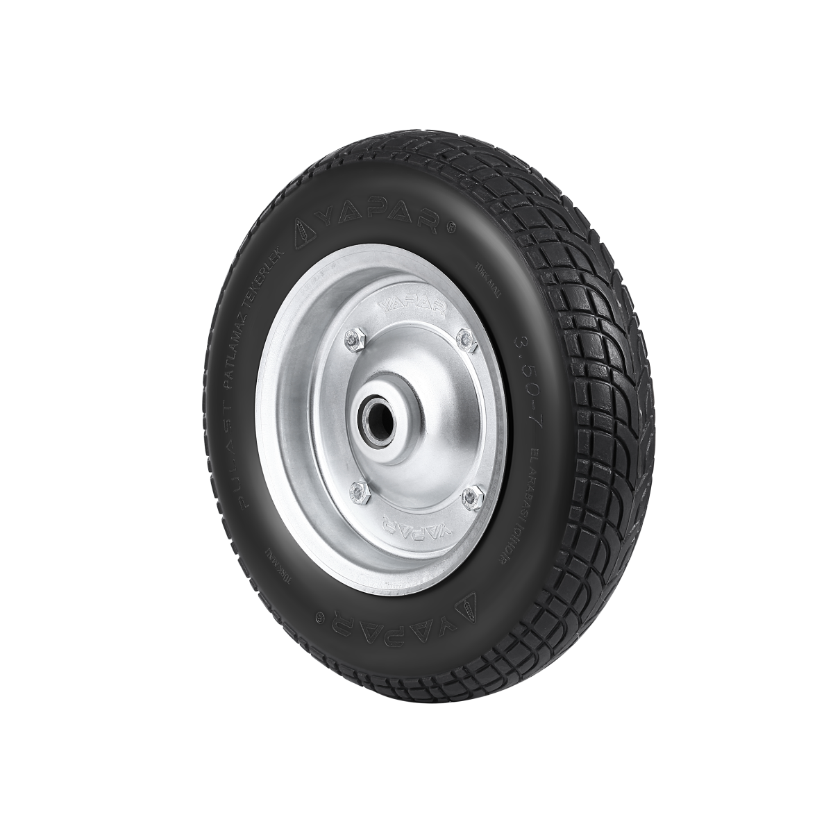 65356-1 PULAST Patlamaz Tekerlek 3,50x7 (Rulmanlı) - Görsel 1