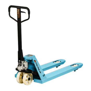 ypt25 manuel transpalet 2.5 ton beyaz teker